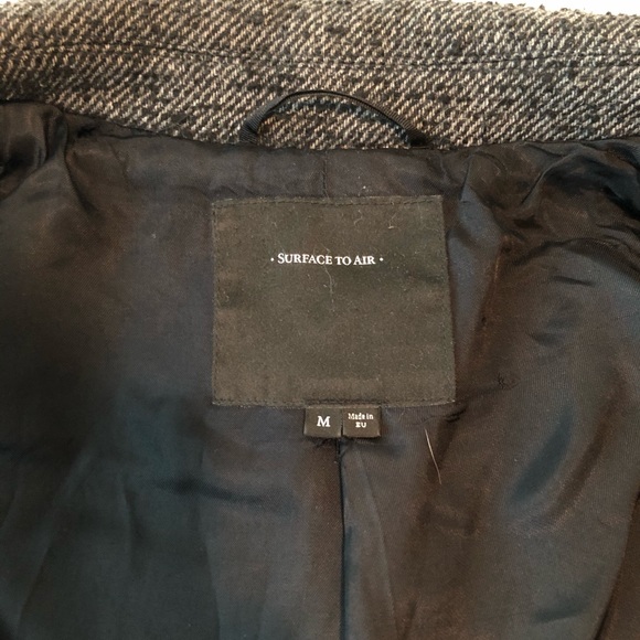 Surface to Air wool distressed coat size M - Picture 3 of 6